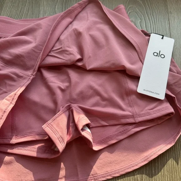 NWT Alo Pink Wild Rose Match Point Skirt - Picture 4 of 5